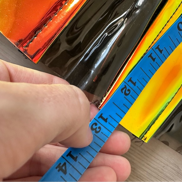 J Valentine Iridescent Vinyl Rave Mini Skirt PVC S/M - Picture 9 of 10